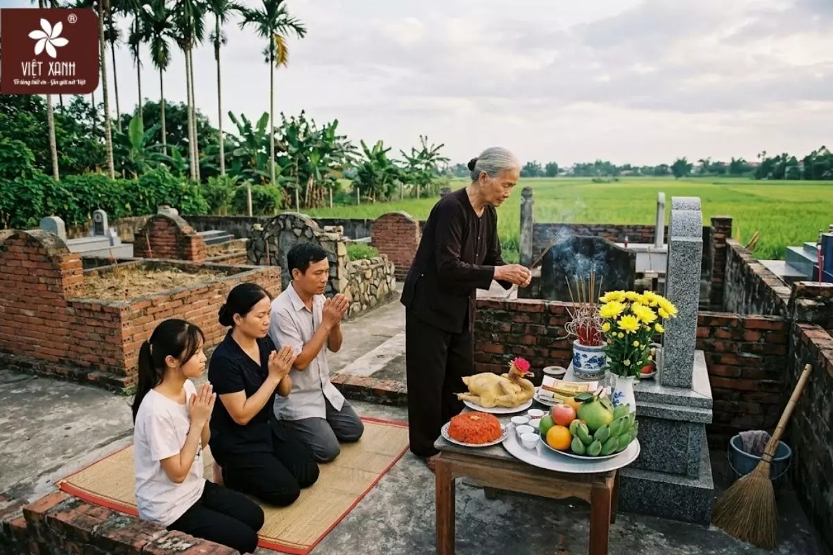 Ý nghĩa sâu sắc của lễ thắp hương ngoài mộ